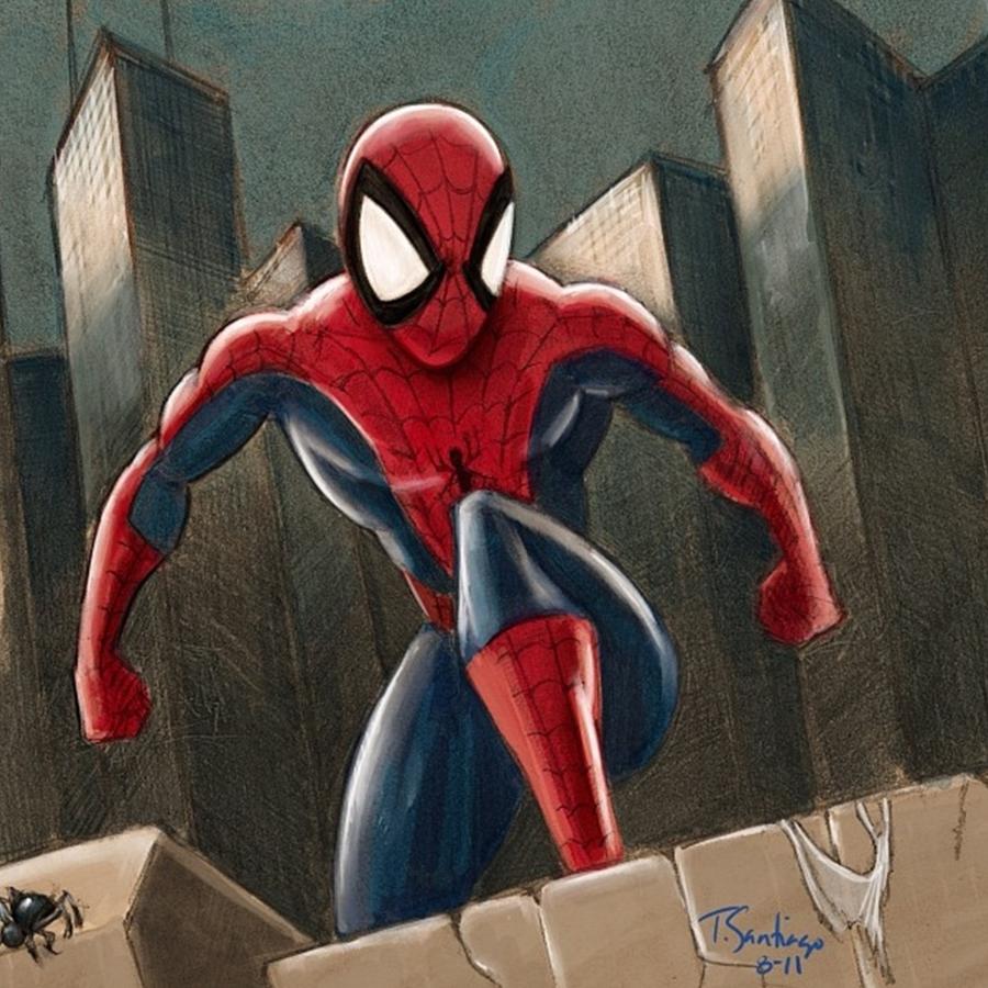 Avengers Photograph - Spider-man by Tony Santiago
