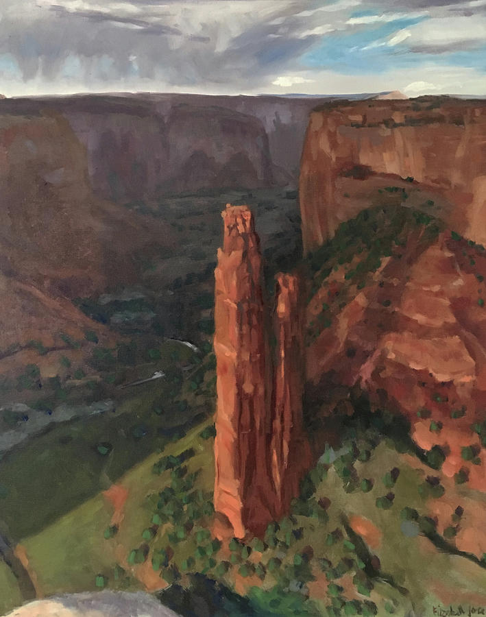 Spider Rock, Canyon de Chelly Painting by Elizabeth Jose