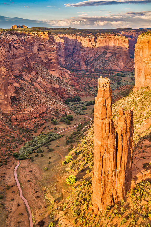 Spider Rock Sunset - Canyon de Chelly National Monument Photograph Photograph by Duane Miller