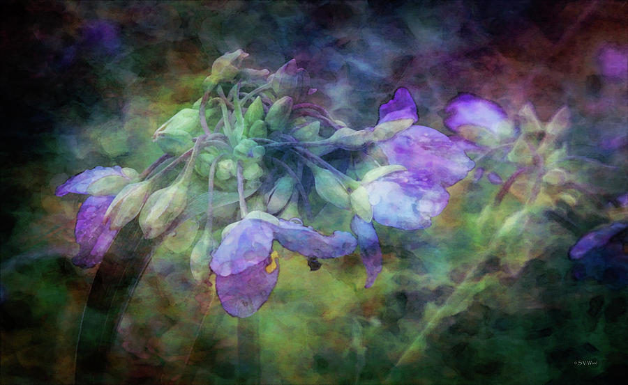 Spider Wort and Rain 1589 IDP_2 Photograph by Steven Ward