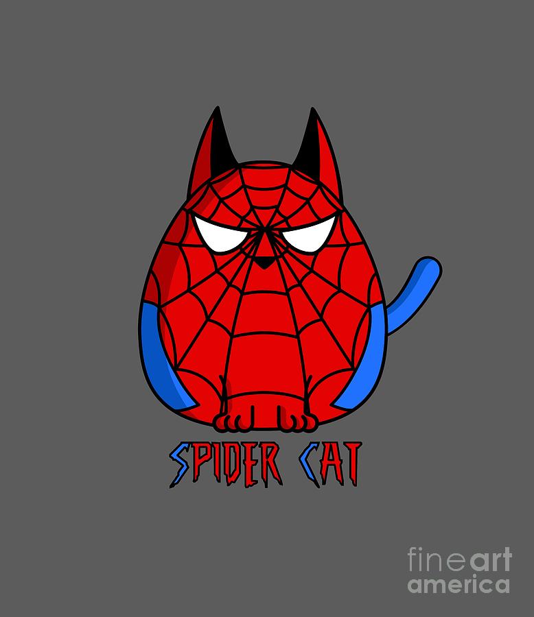 Spider-man Digital Art - SpiderCat by Giordano Aita