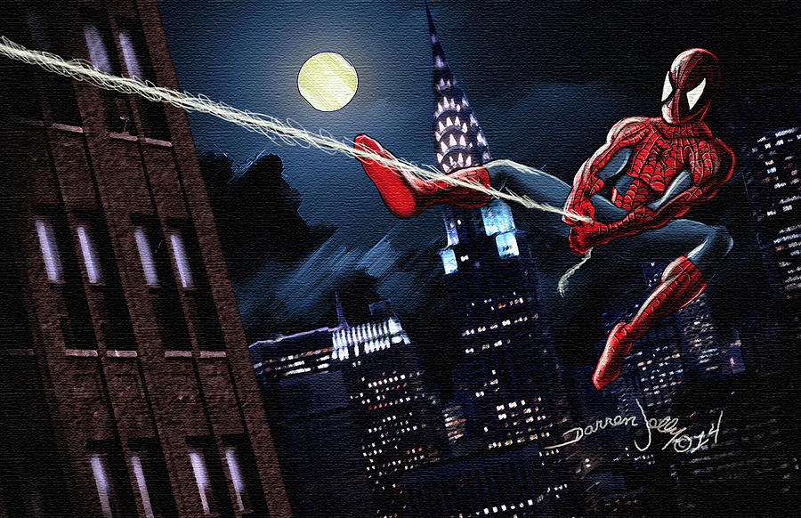 Spiderman Painting by Darren Jolly - Fine Art America