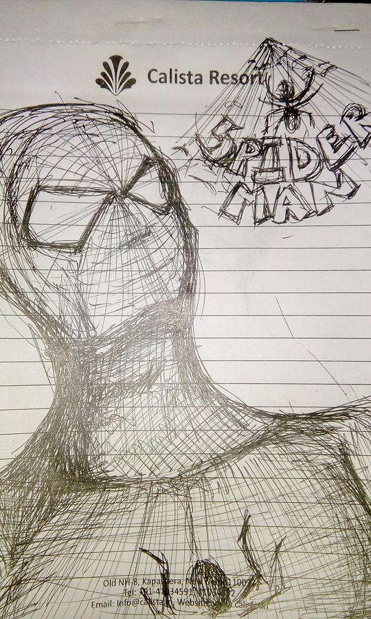 Spiderman Drawing by Rajat Vashist