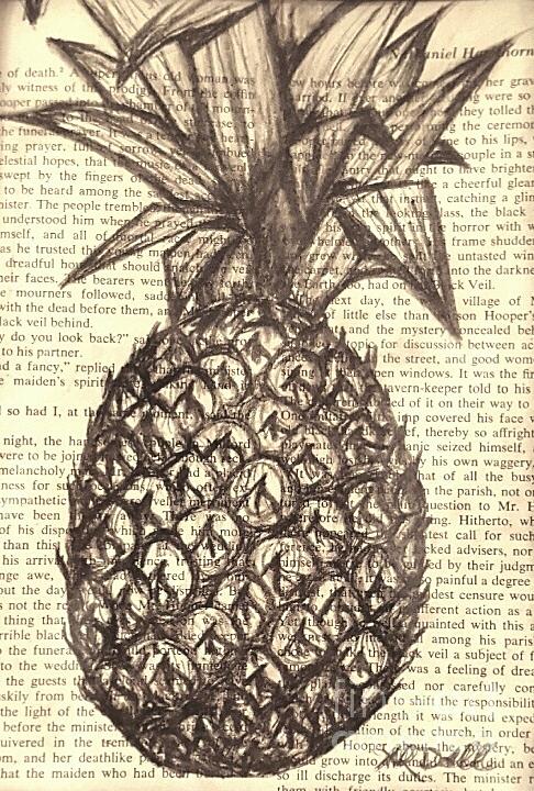 Pen Drawing of Fruit Drawing by - Fine Art America