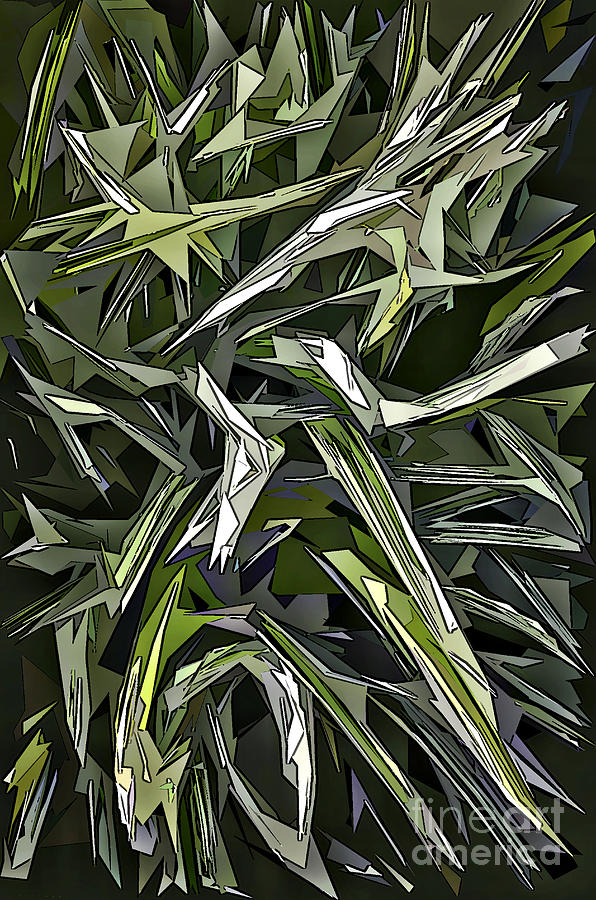 Spiked Leaves Digital Art by Walt Foegelle