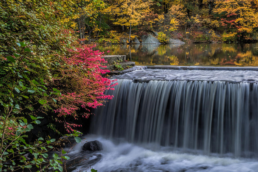 Fall Photograph - Spillway by June Marie Sobrito