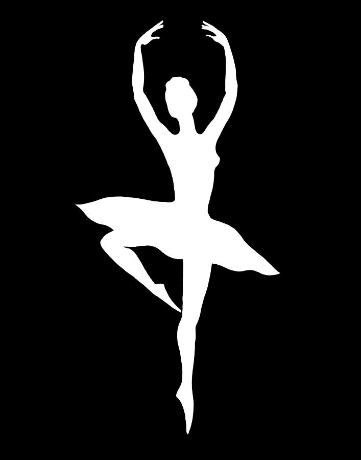 Spin Of Ballerina Silhouette Painting by Irina Sztukowski