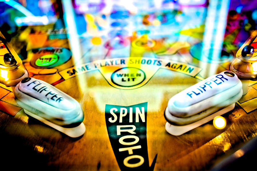 Spin Roto - Pinball Machine Photograph by Colleen Kammerer
