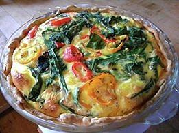 Spinach and Pepper Quiche Photograph by Sian Lindemann