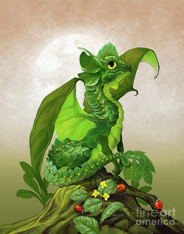 Spinach Dragon Digital Art by Stanley Morrison
