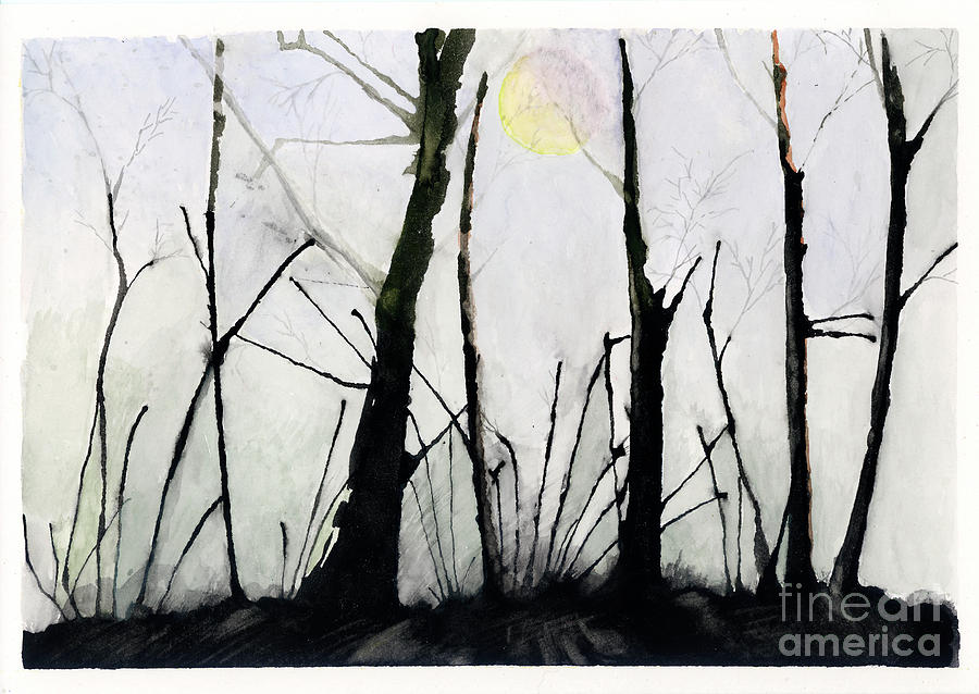 Spiny Trees Painting by Jackie Irwin