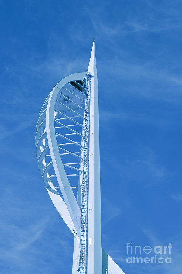 Spinnaker Tower Blue Photograph by Terri Waters