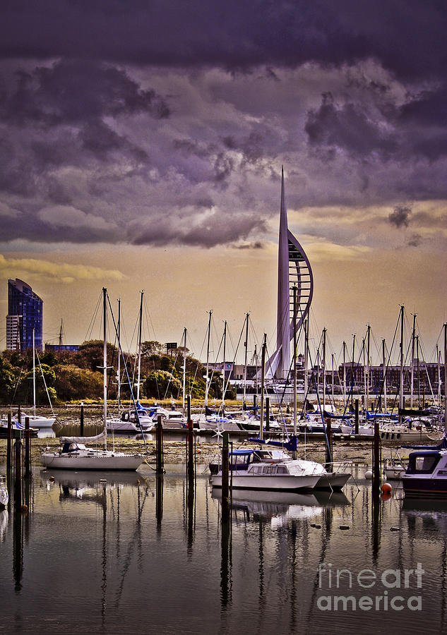 Spinnaker Tower from Priddys Hard Photograph by Terri Waters