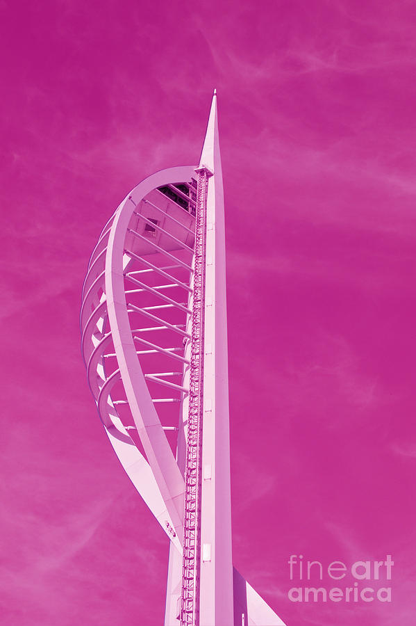 Spinnaker Tower Pink Photograph by Terri Waters