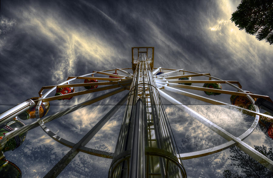Ferris Wheel Photograph - Spinner by Wayne Sherriff