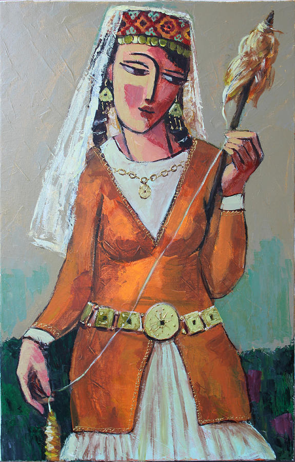 Spinning Fairy Painting by Ara Shahkhatuni Fine Art America