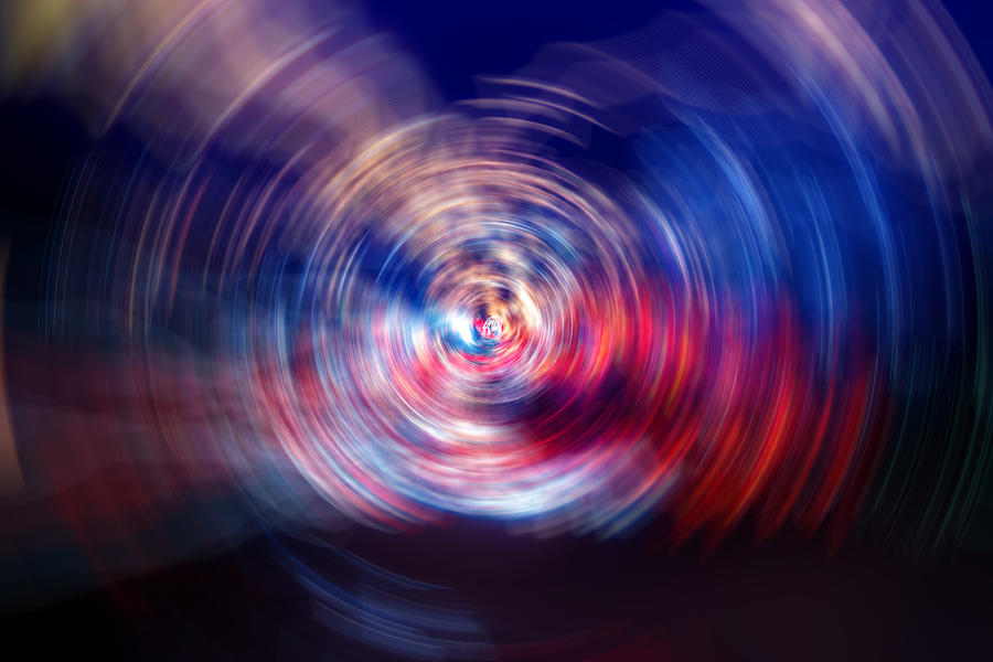 Spinning NEON Blur Photograph by John Williams