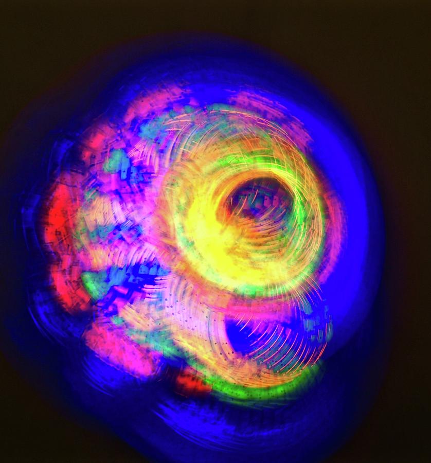 Spinning Universe Light Painting Photograph