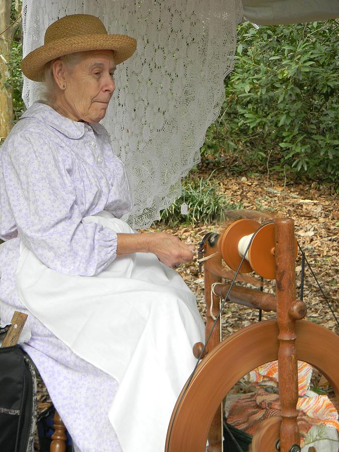 Spinning Wool Photograph by Warren Thompson