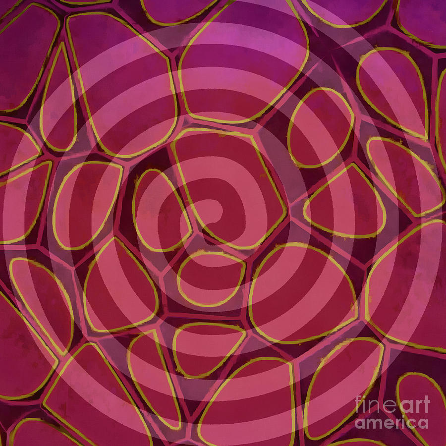 Abstract Painting - Spiral 2 - Abstract Painting by Edward Fielding