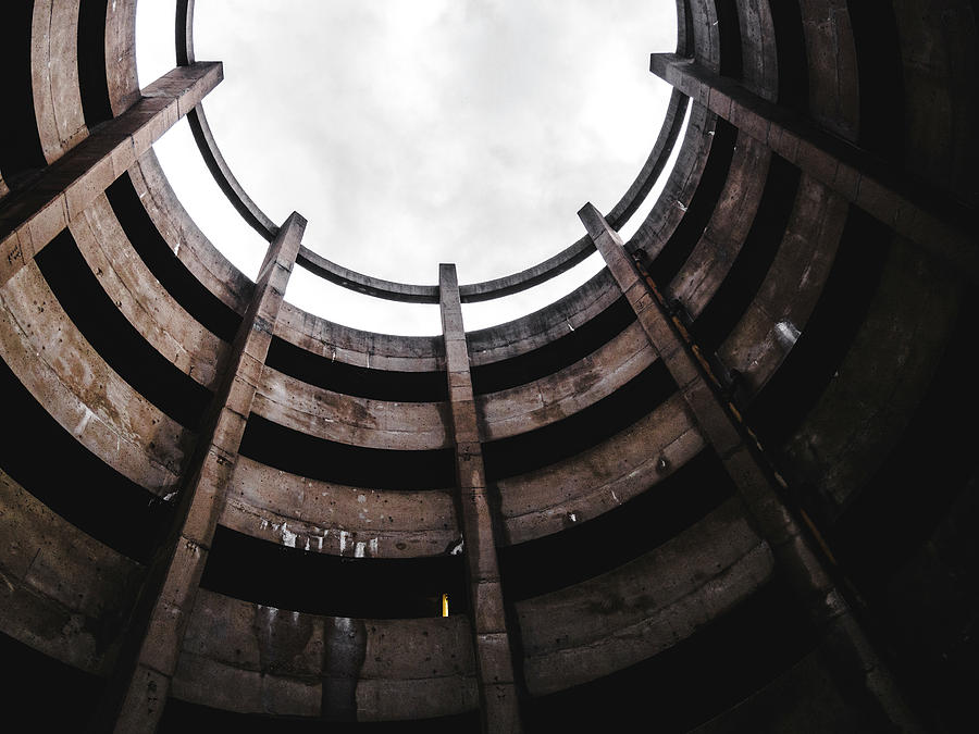 Architecture Photograph - Spiral Architecture Photograph. Looking Up. by Dylan Murphy Architecture Photograph - Spiral Architecture Photograph. Looking Up. by Dylan Murphy