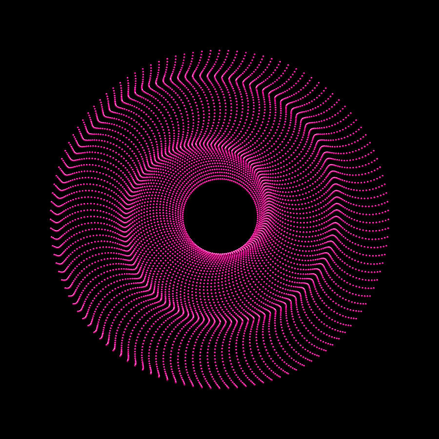 Spiral Bead Disc IIIrb Digital Art by Robert Krawczyk
