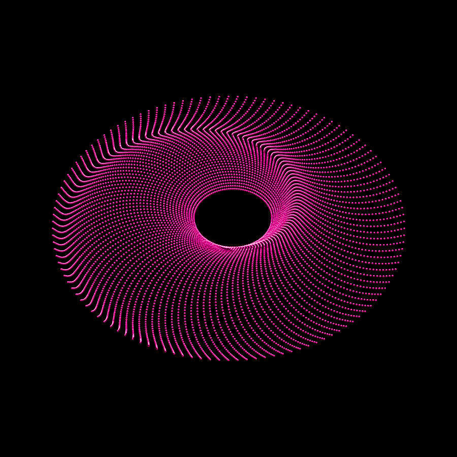 Spiral Bead Disc IIrb Digital Art by Robert Krawczyk