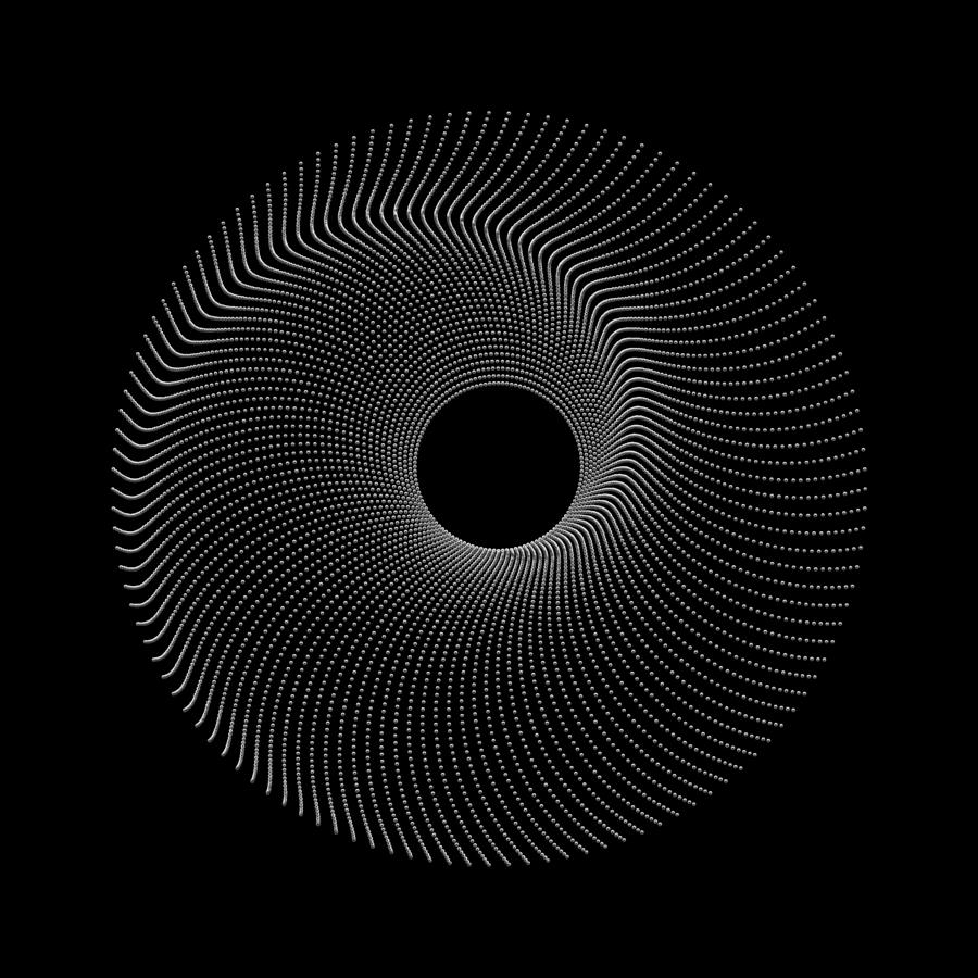 Spiral Bead Disc Ik Digital Art by Robert Krawczyk