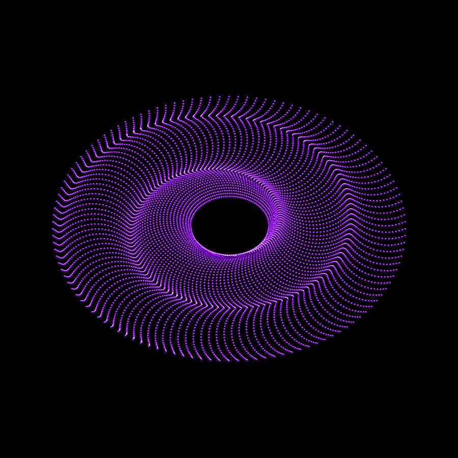 Spiral Bead Disc IVbr Digital Art by Robert Krawczyk