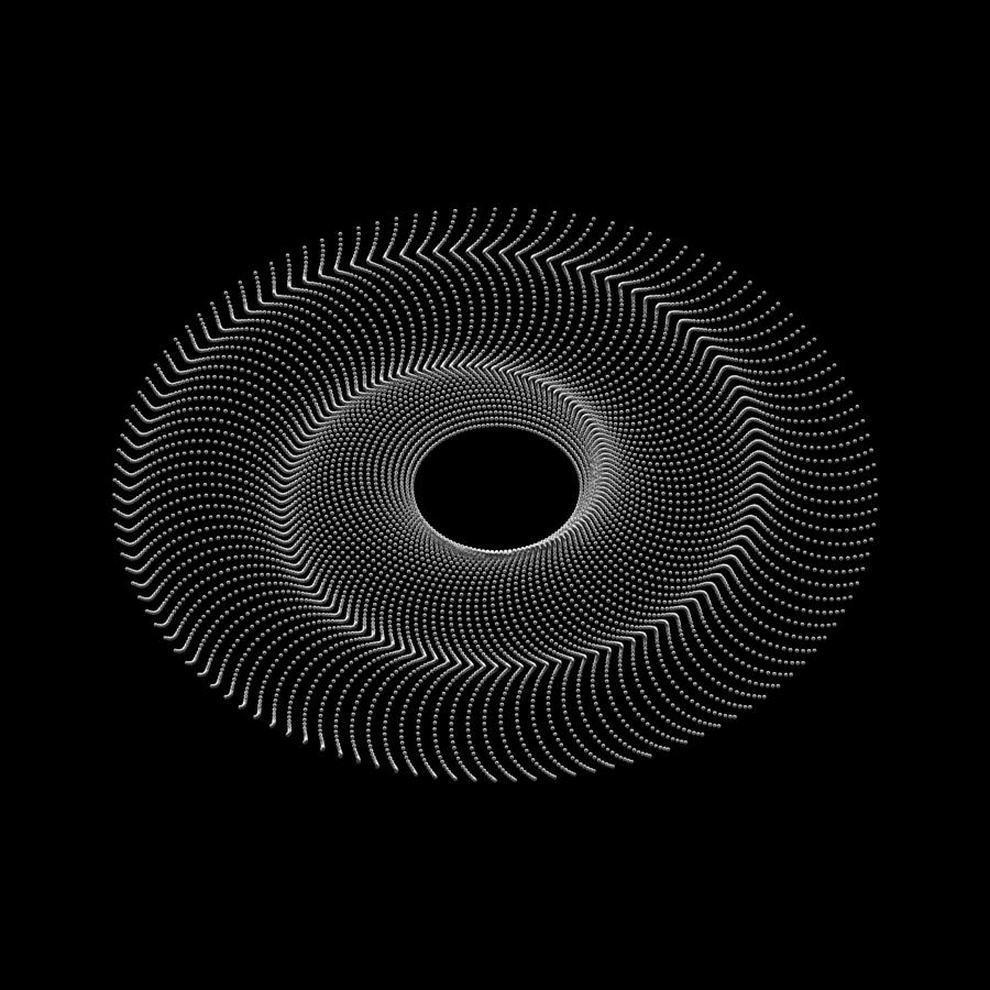 Spiral Bead Disc IVk Digital Art by Robert Krawczyk