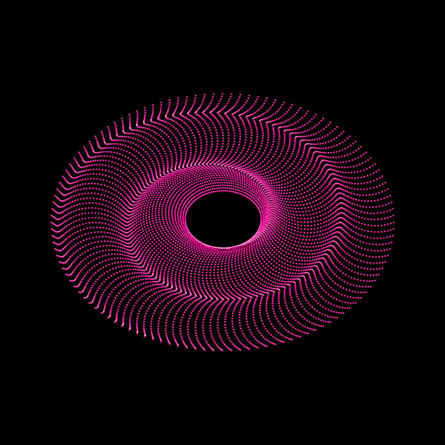Spiral Bead Disc IVrb Digital Art by Robert Krawczyk