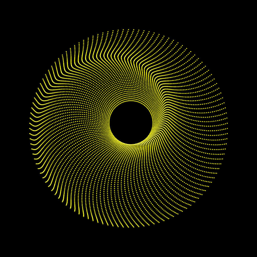 Spiral Bead Disc Iy Digital Art by Robert Krawczyk