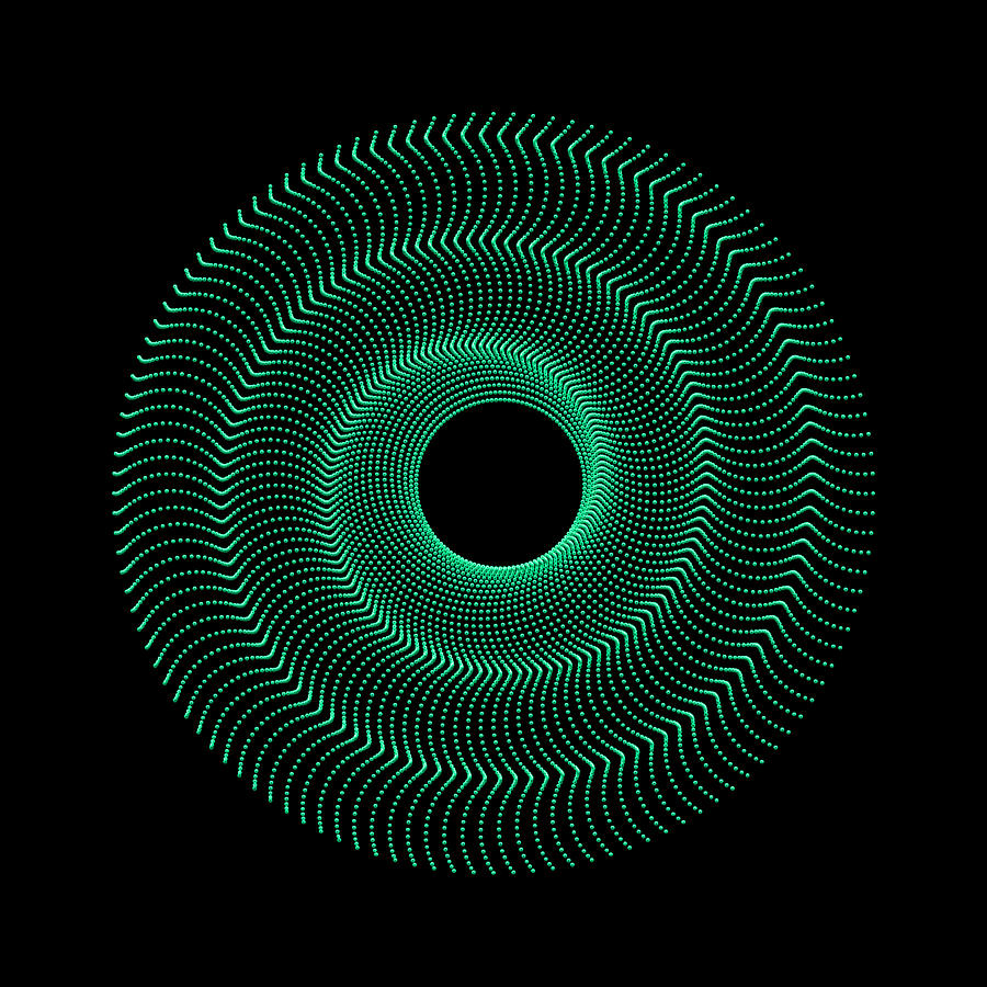 Spiral Bead Disc Vgb Digital Art by Robert Krawczyk
