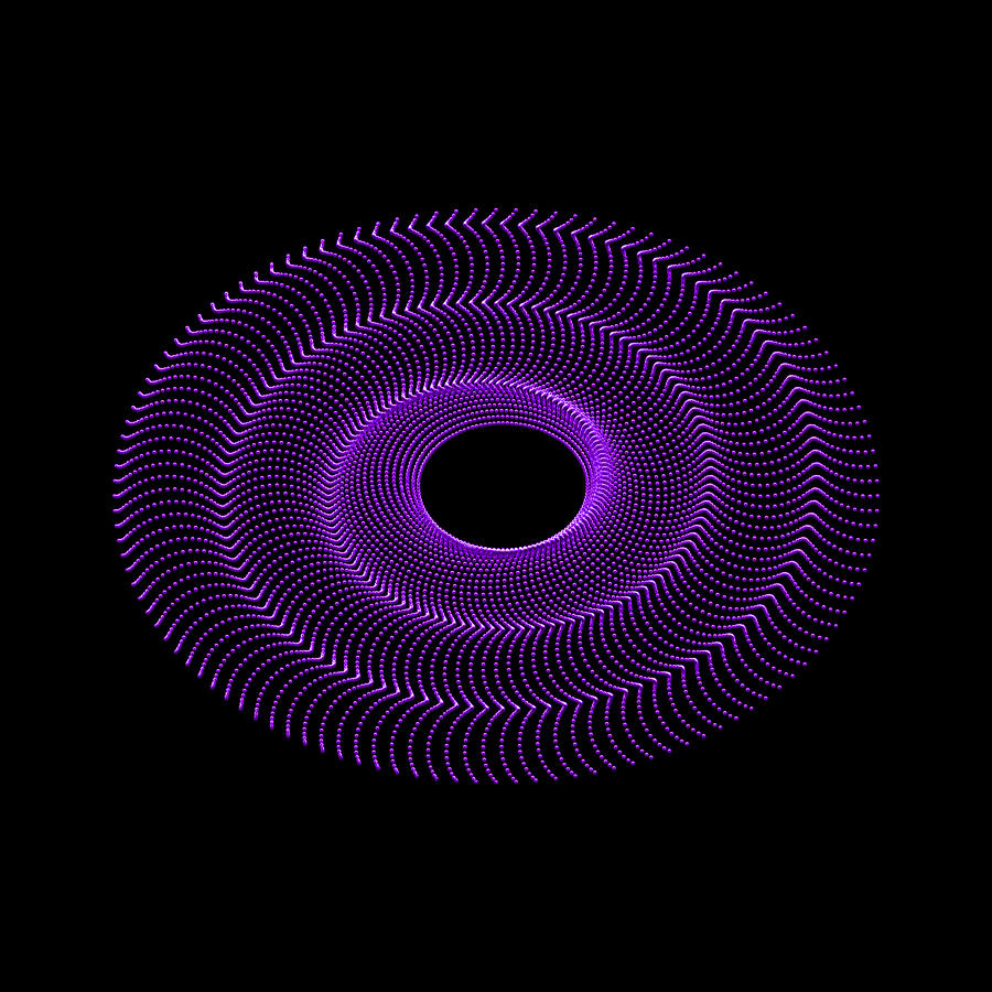 Spiral Bead Disc VIbr Digital Art by Robert Krawczyk