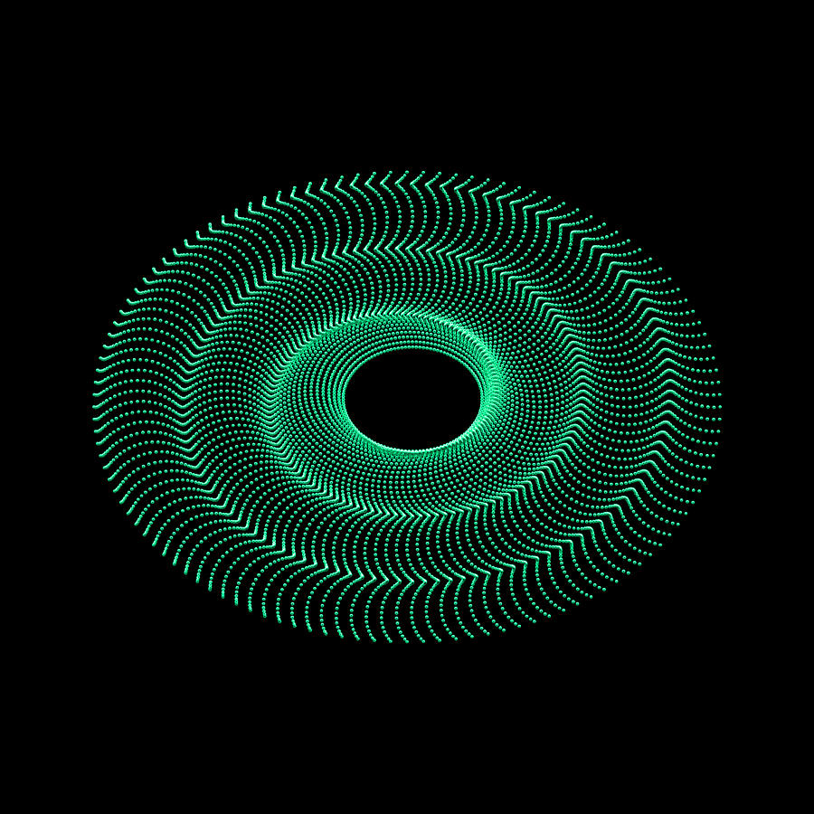 Spiral Bead Disc VIgb Digital Art by Robert Krawczyk