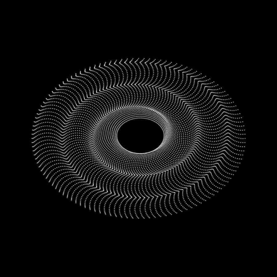 Spiral Bead Disc VIk Digital Art by Robert Krawczyk