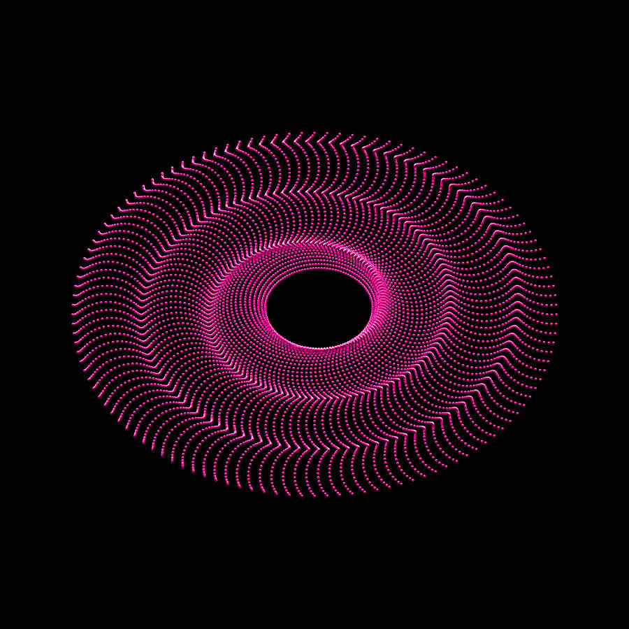 Spiral Bead Disc VIrb Digital Art by Robert Krawczyk
