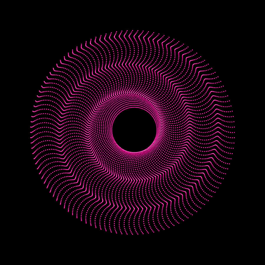 Spiral Bead Disc Vrb Digital Art by Robert Krawczyk