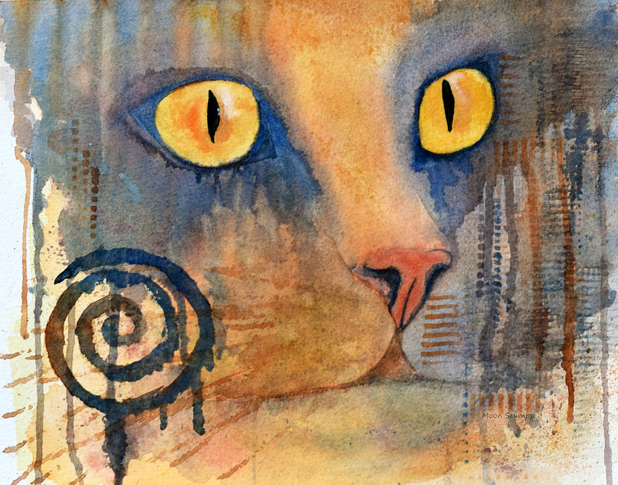 Spiral Cat Series - Returned Painting