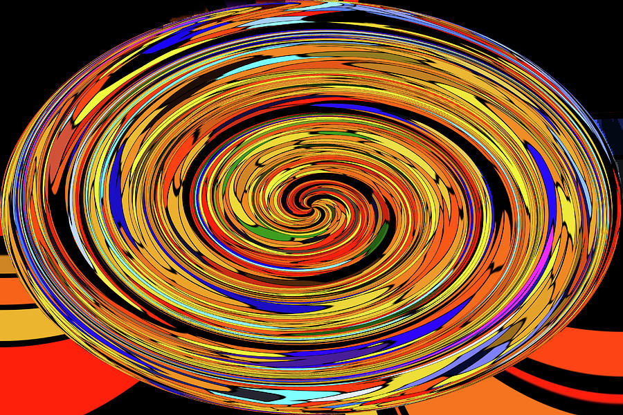 Spiral Fire Digital Art by Tom Janca