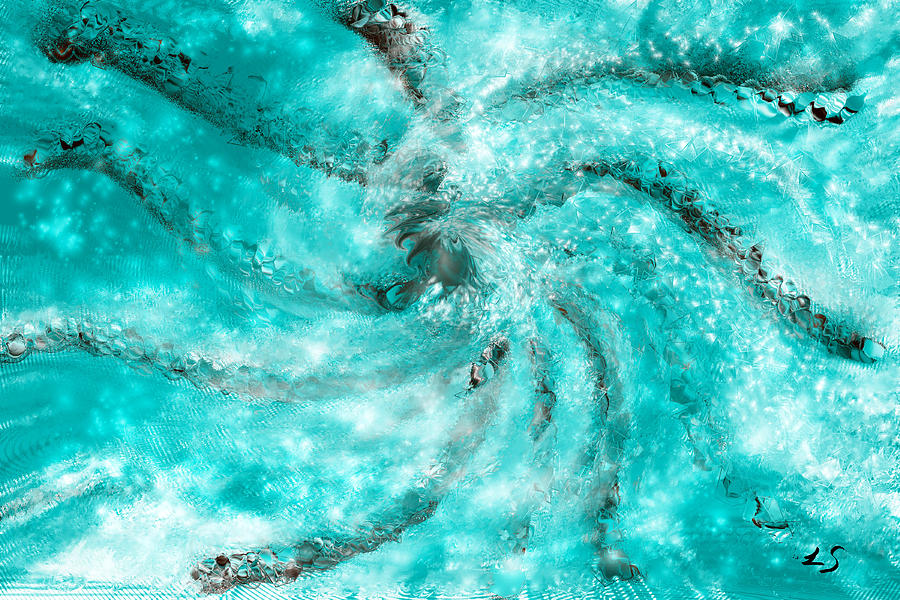 Spiral Galaxy Digital Art by Linda Sannuti