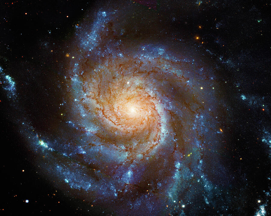Spiral Galaxy M101 Photograph by Paul W Faust - Impressions of Light