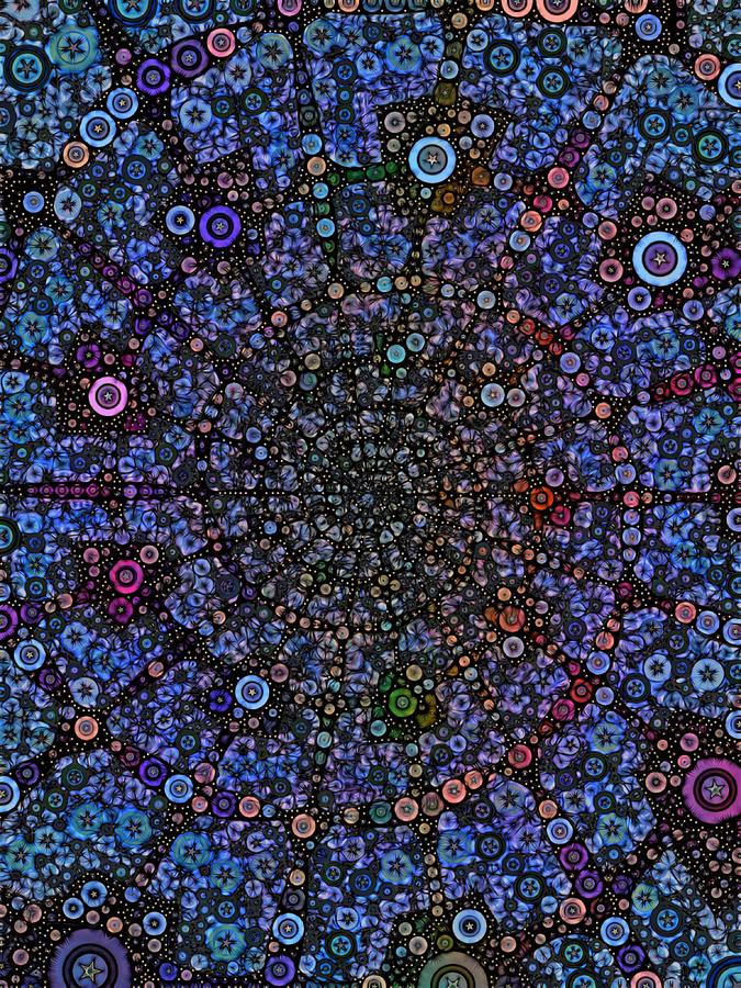 Abstract Digital Art - Spiral Gallexy by Nick Heap