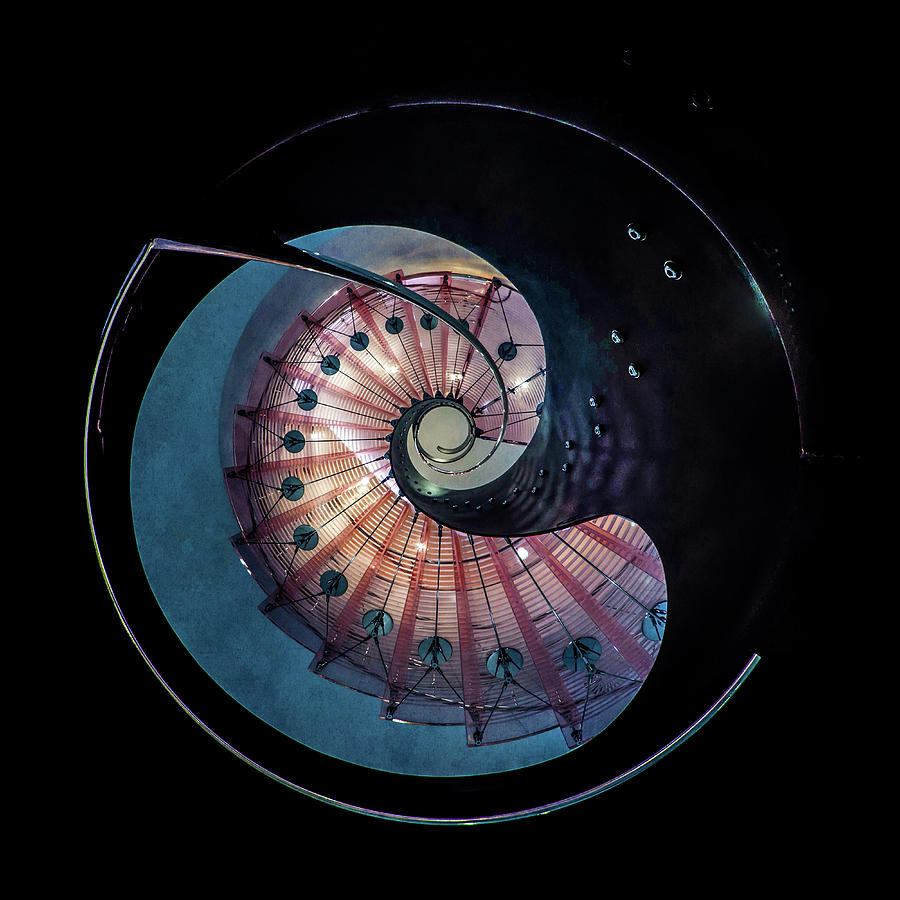 Spiral glass staircase Photograph by Jaroslaw Blaminsky