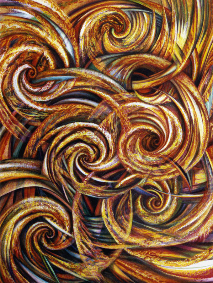 Spiral Journey Painting by Nad Wolinska
