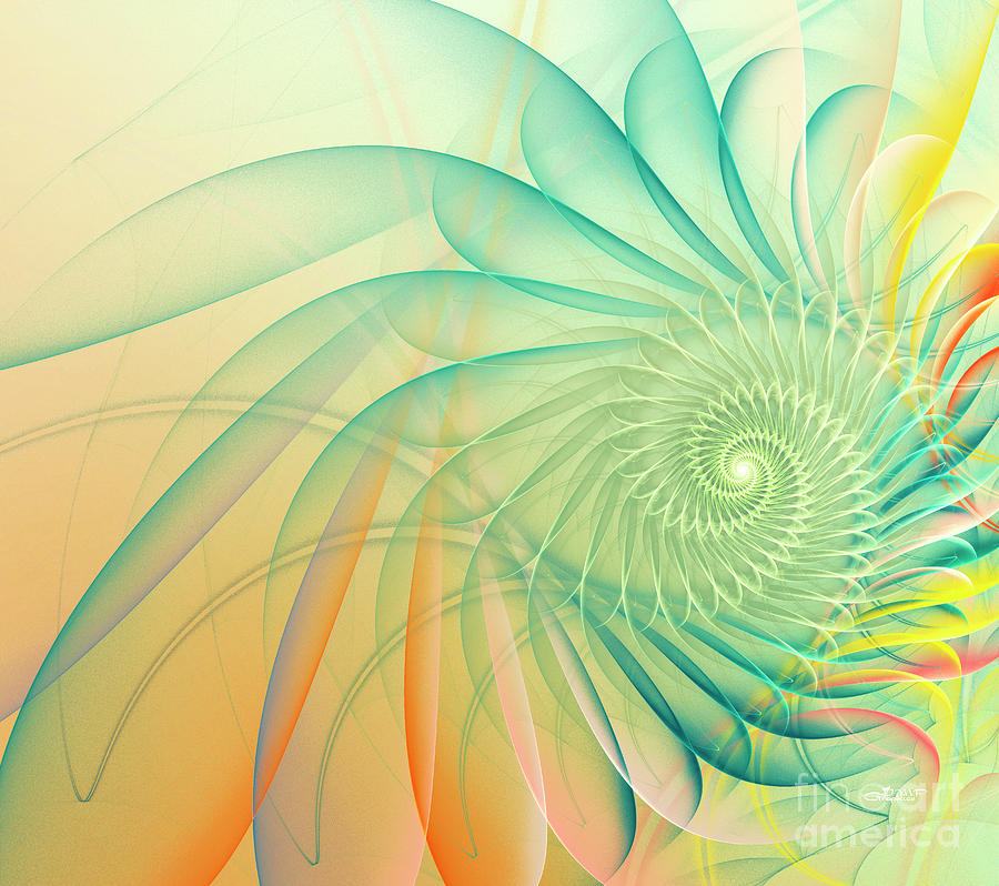 Spiral Nebula Digital Art by Jutta Maria Pusl