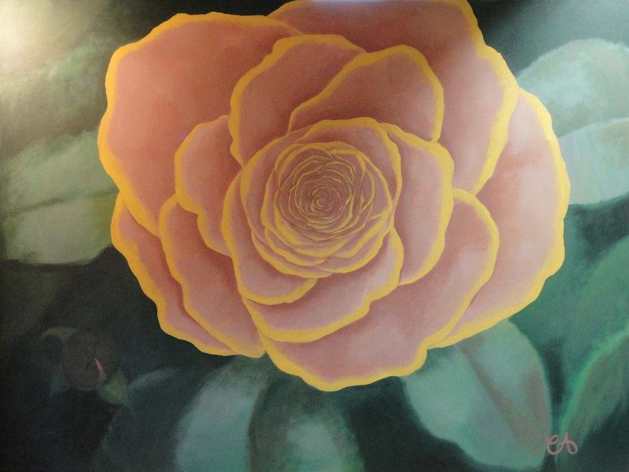 Summer Painting - Spiral Rose by Carrie Auwaerter