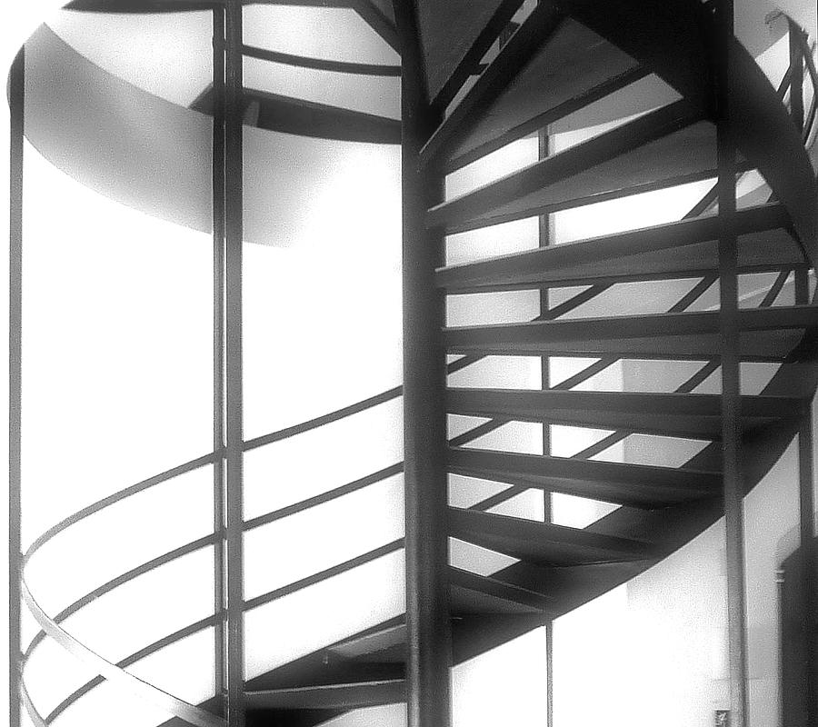Stairs Photograph - Spiral Staircase In Ethereal Light by Lori Seaman