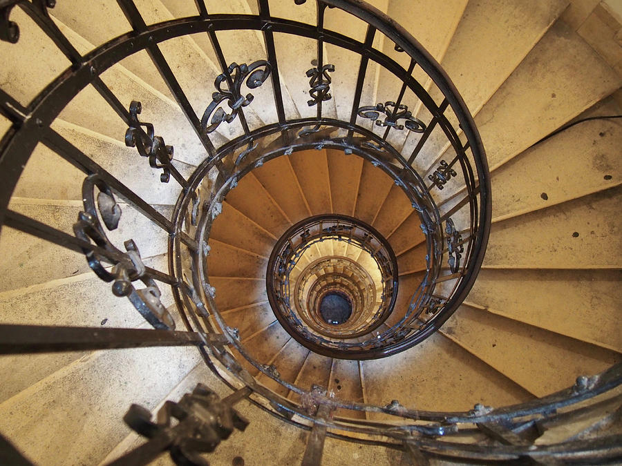 Spiral Staircase - St Stephens - Budapest  Photograph by Philip Openshaw