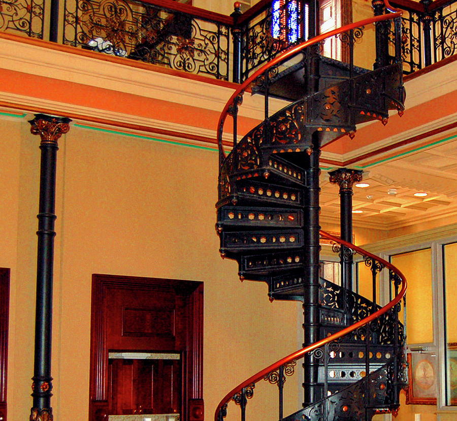Spiral Staircase State Capitol SC Photograph by Edward Shmunes